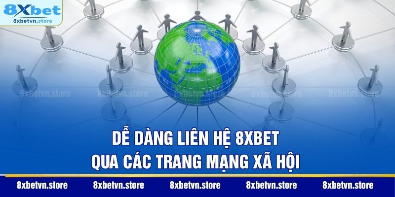 Dễ dàng liên hệ 8XBET qua các trang mạng xã hội