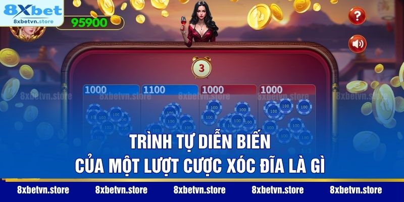 Trình tự diễn biến của một lượt cược xóc đĩa là gì